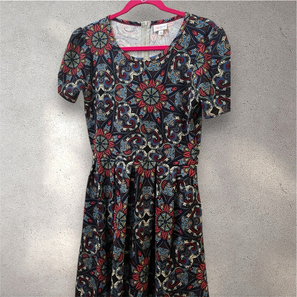 Floral Patterned Dress - Multicolor